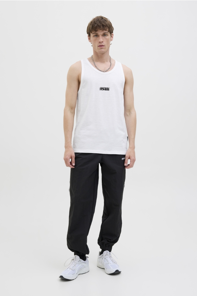 JCOSAGO SMALL LOGO SLUB TANK TOP 12276727 BRIGHT WHITE